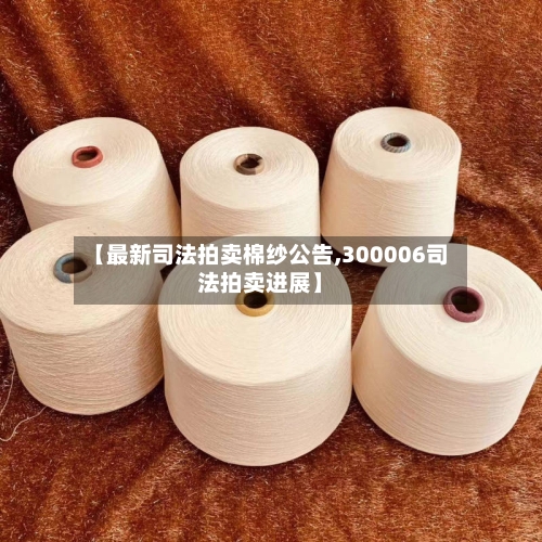 【最新司法拍卖棉纱公告,300006司法拍卖进展】-第2张图片