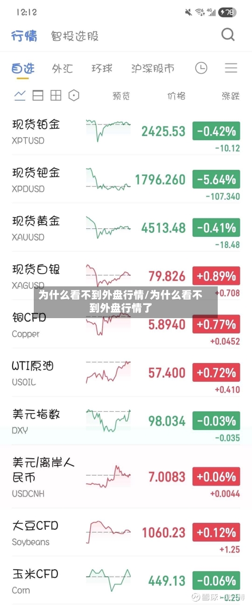 为什么看不到外盘行情/为什么看不到外盘行情了-第1张图片