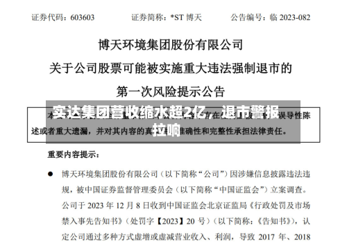 实达集团营收缩水超2亿，退市警报拉响-第2张图片