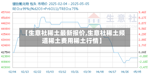 【生意社稀土最新报价,生意社稀土频道稀土费用稀土行情】-第1张图片