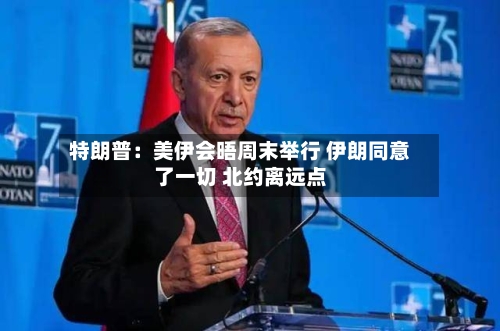 特朗普：美伊会晤周末举行 伊朗同意了一切 北约离远点-第2张图片