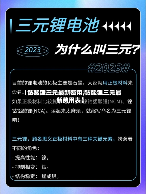 【钴酸锂三元最新费用,钴酸锂三元最新费用表】-第3张图片