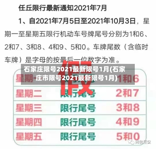 石家庄限号2021最新限号1月(石家庄市限号2021最新限号1月)-第3张图片