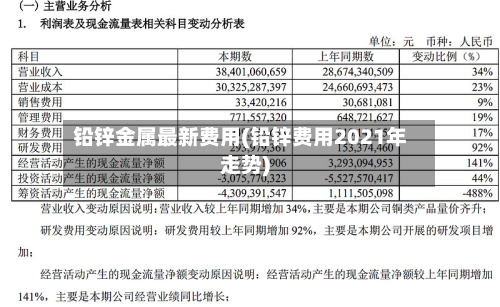 铅锌金属最新费用(铅锌费用2021年走势)-第3张图片