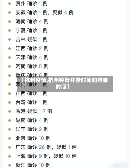 【杭州疫情,杭州疫情开始时间和结束时间】-第1张图片