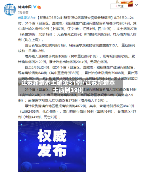 江苏新增本土确诊31例/江苏新增本土病例39例-第2张图片