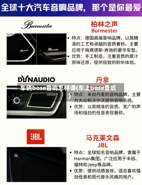 车辆bose音响怎样调(车上bose音响)-第3张图片
