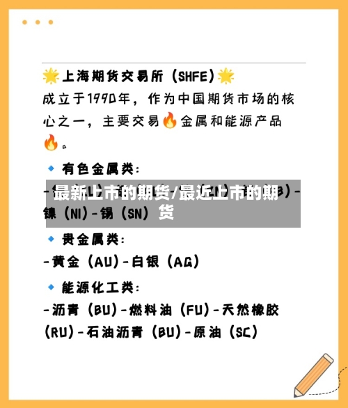 最新上市的期货/最近上市的期货-第1张图片
