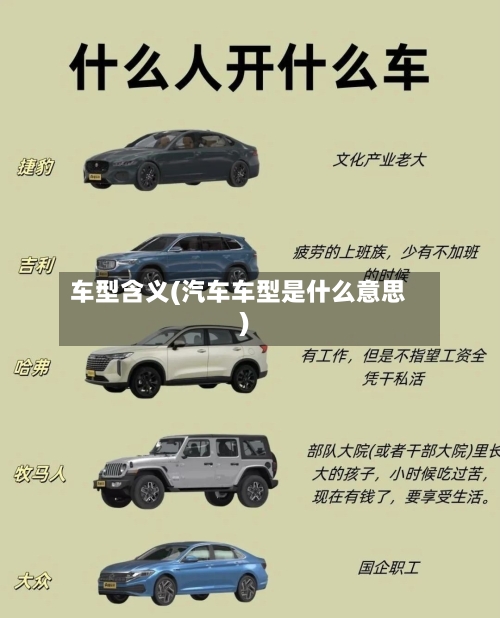 车型含义(汽车车型是什么意思)-第1张图片