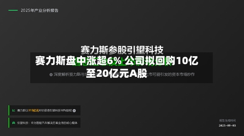 赛力斯盘中涨超6% 公司拟回购10亿至20亿元A股-第3张图片