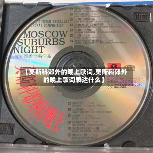 【莫斯科郊外的晚上歌词,莫斯科郊外的晚上歌词表达什么】-第3张图片
