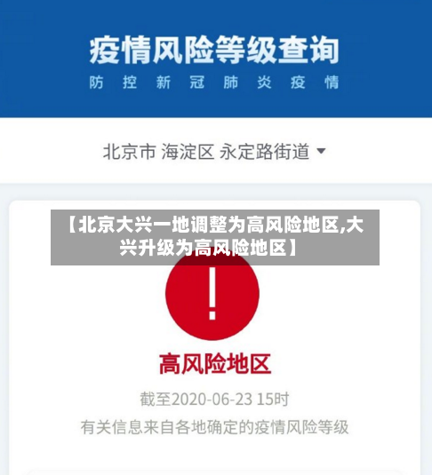 【北京大兴一地调整为高风险地区,大兴升级为高风险地区】-第3张图片