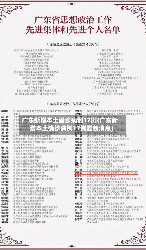 广东新增本土确诊病例17例(广东新增本土确诊病例17例最新消息)-第3张图片