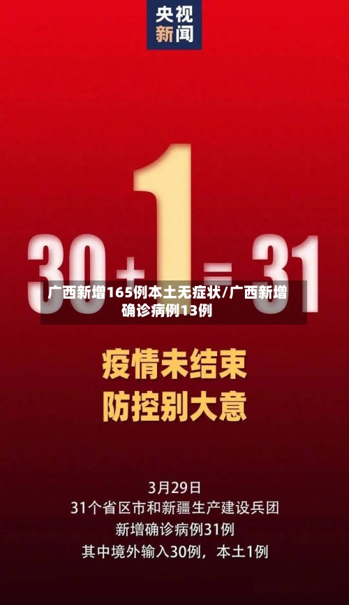 广西新增165例本土无症状/广西新增确诊病例13例-第1张图片
