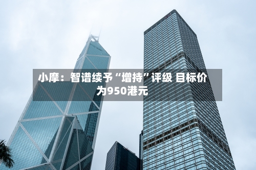 小摩：智谱续予“增持”评级 目标价为950港元-第1张图片