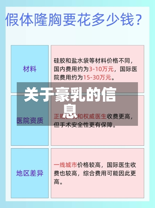 关于豪乳的信息-第2张图片