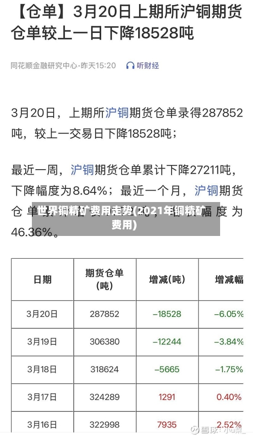世界铜精矿费用走势(2021年铜精矿费用)-第2张图片
