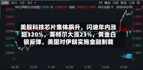 美股科技芯片集体飙升，闪迪年内涨超320%，英特尔大涨23%	，黄金白银反弹，美国对伊朗实施金融制裁-第1张图片