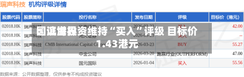 国证世界：滨海投资维持“买入”评级 目标价1.43港元-第1张图片