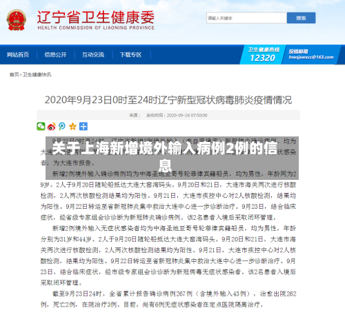 关于上海新增境外输入病例2例的信息-第3张图片