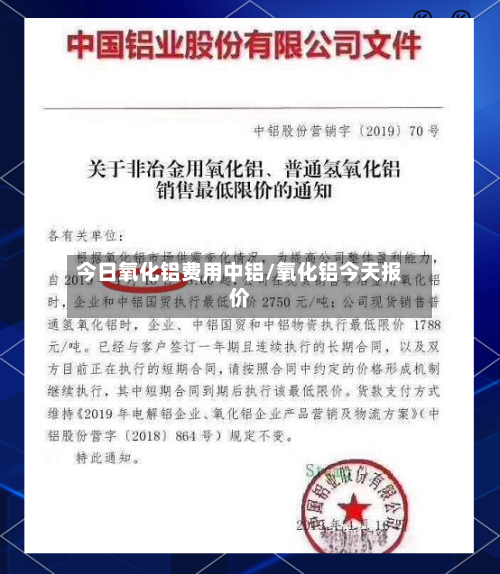 今日氧化铝费用中铝/氧化铝今天报价-第1张图片